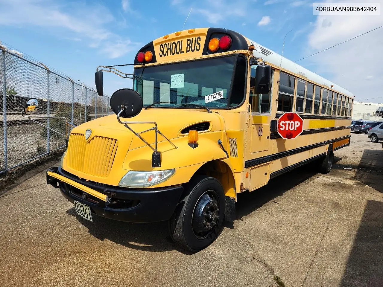 2008 Ic Corporation Ce Series School - School Bus VIN: 4DRBUAAN98B642404 Lot: 47113136