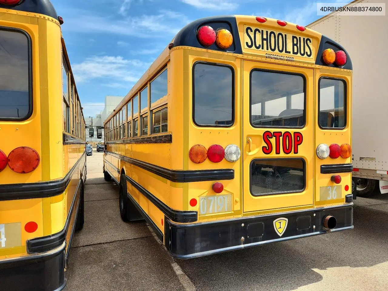 2011 Ic Corporation Ce Series School - School Bus VIN: 4DRBUSKN8BB374800 Lot: 47111256