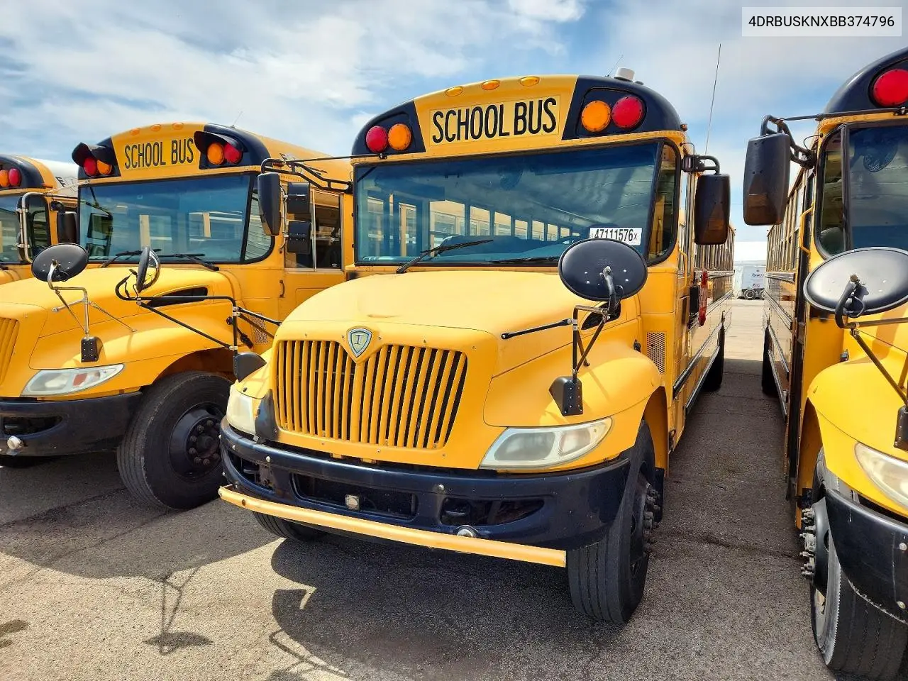 2011 Ic Corporation Ce Series School - School Bus VIN: 4DRBUSKNXBB374796 Lot: 47111576
