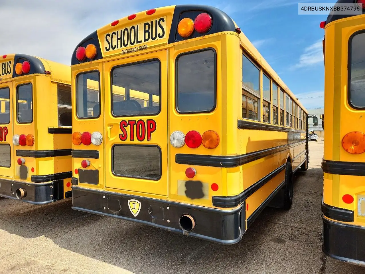 2011 Ic Corporation Ce Series School - School Bus VIN: 4DRBUSKNXBB374796 Lot: 47111576