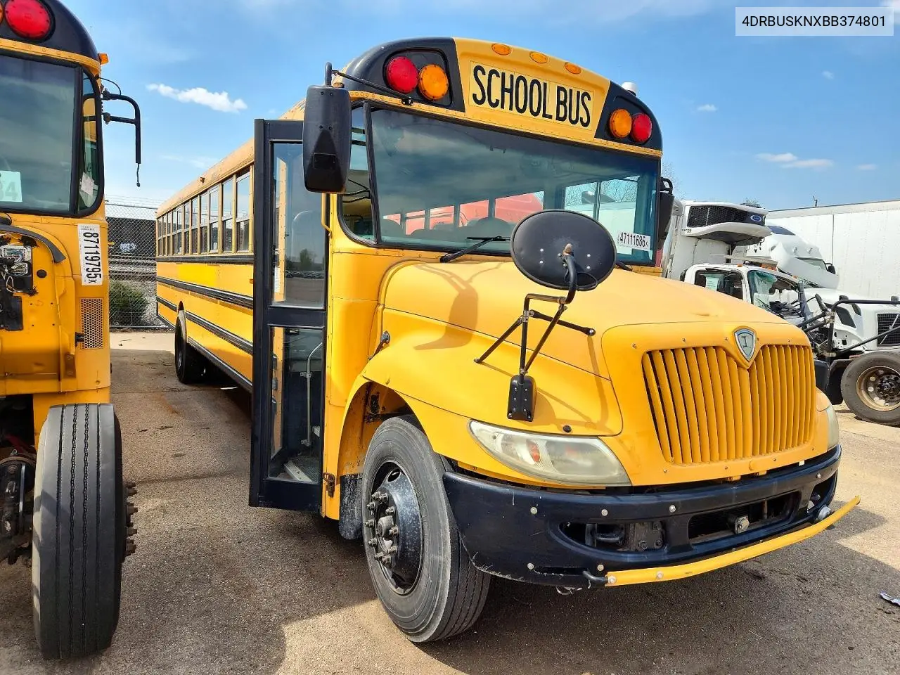 2011 Ic Corporation Ce Series School - School Bus VIN: 4DRBUSKNXBB374801 Lot: 47111686