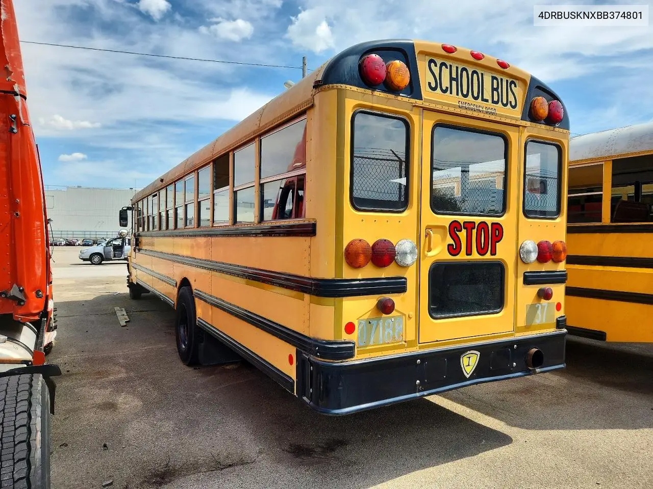 2011 Ic Corporation Ce Series School - School Bus VIN: 4DRBUSKNXBB374801 Lot: 47111686