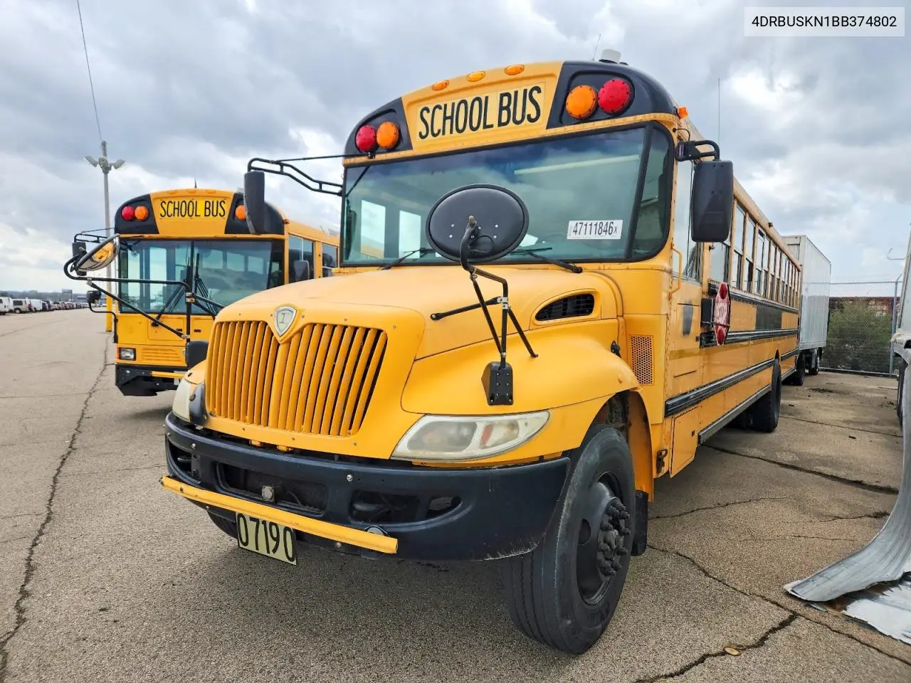 2011 Ic Corporation Ce Series School - School Bus VIN: 4DRBUSKN1BB374802 Lot: 47111846