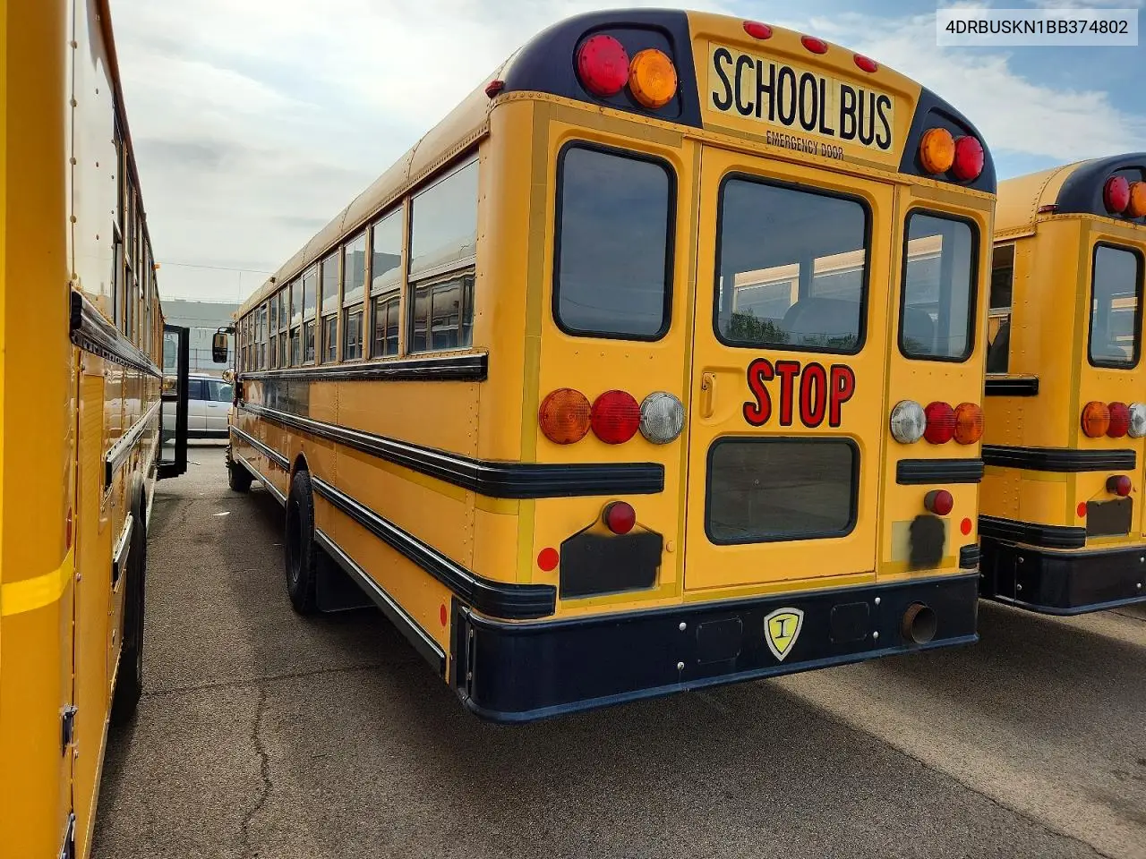 2011 Ic Corporation Ce Series School - School Bus VIN: 4DRBUSKN1BB374802 Lot: 47111846