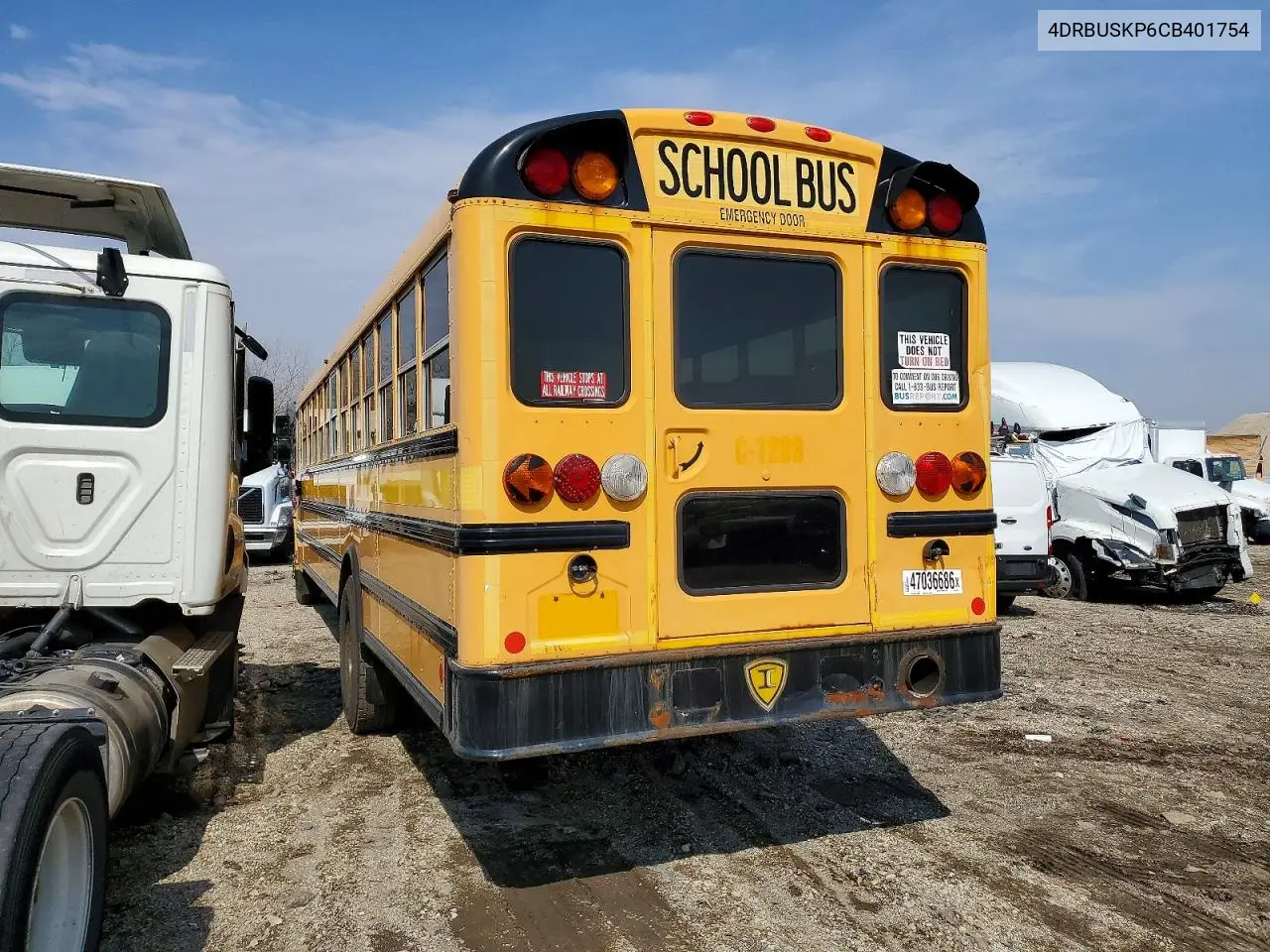 2012 Ic Corporation Ce Series School - School Bus VIN: 4DRBUSKP6CB401754 Lot: 47036686