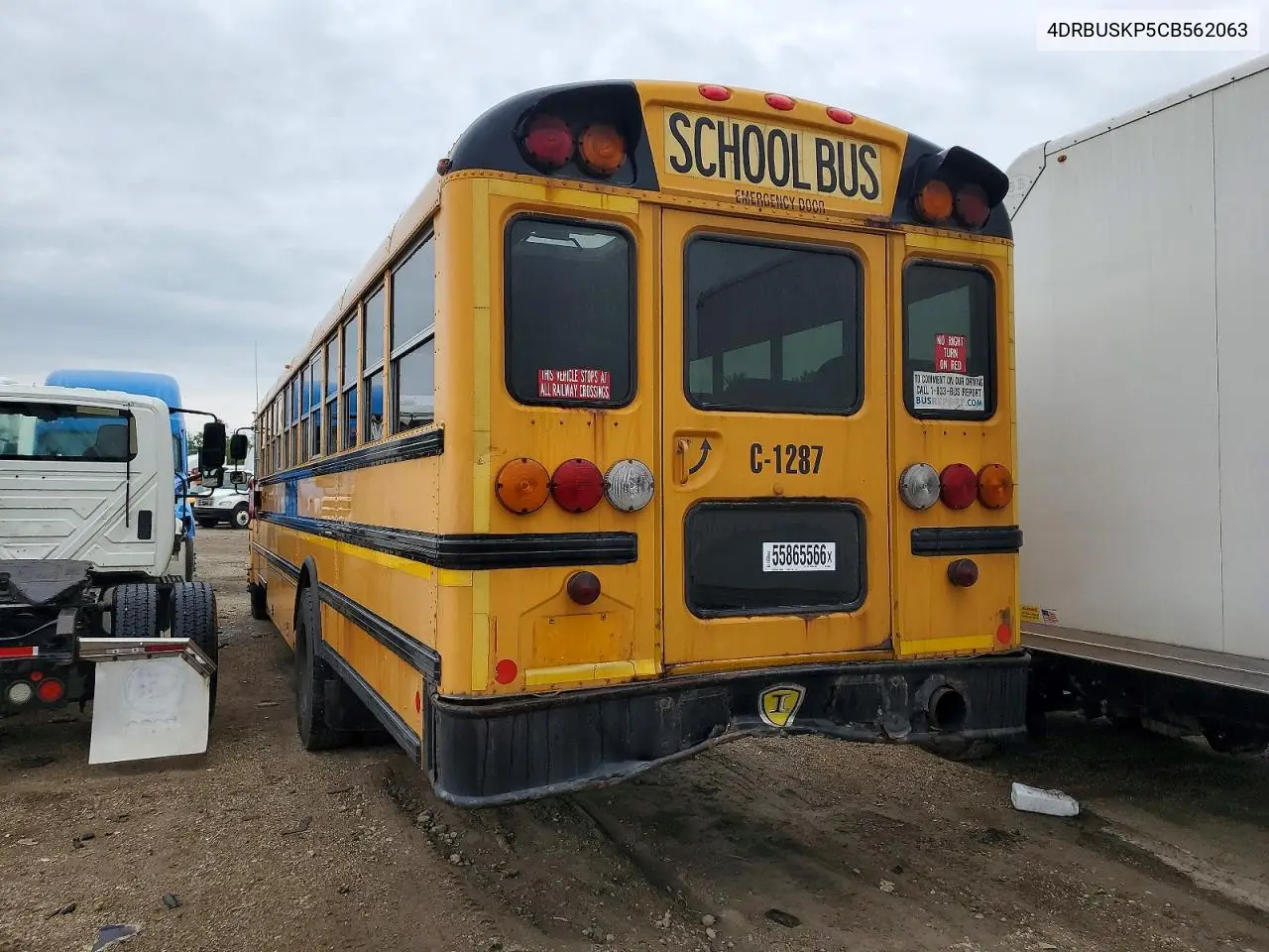2012 Ic Corporation Ce Series School - School Bus VIN: 4DRBUSKP5CB562063 Lot: 55865566