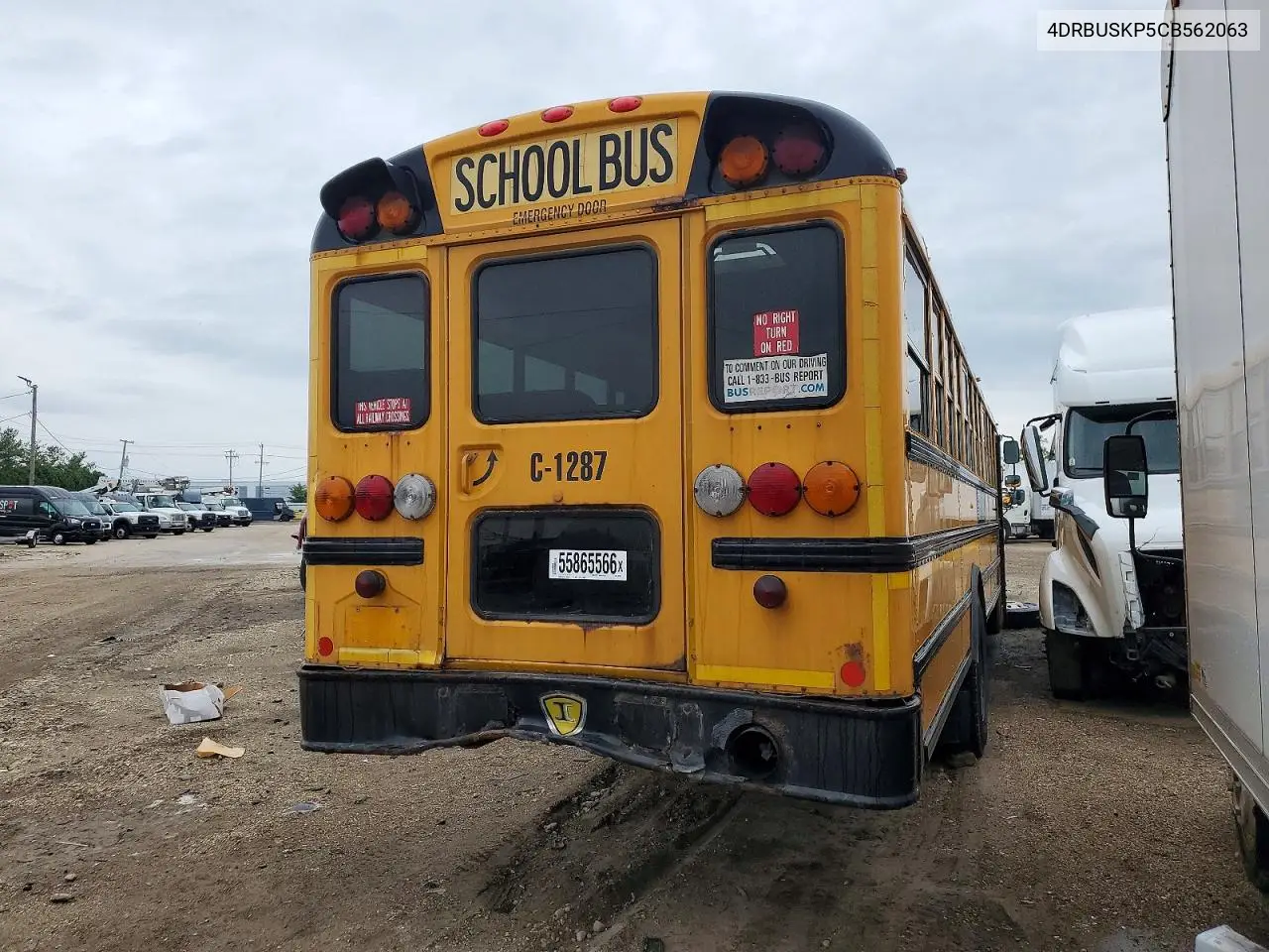 2012 Ic Corporation Ce Series School - School Bus VIN: 4DRBUSKP5CB562063 Lot: 55865566