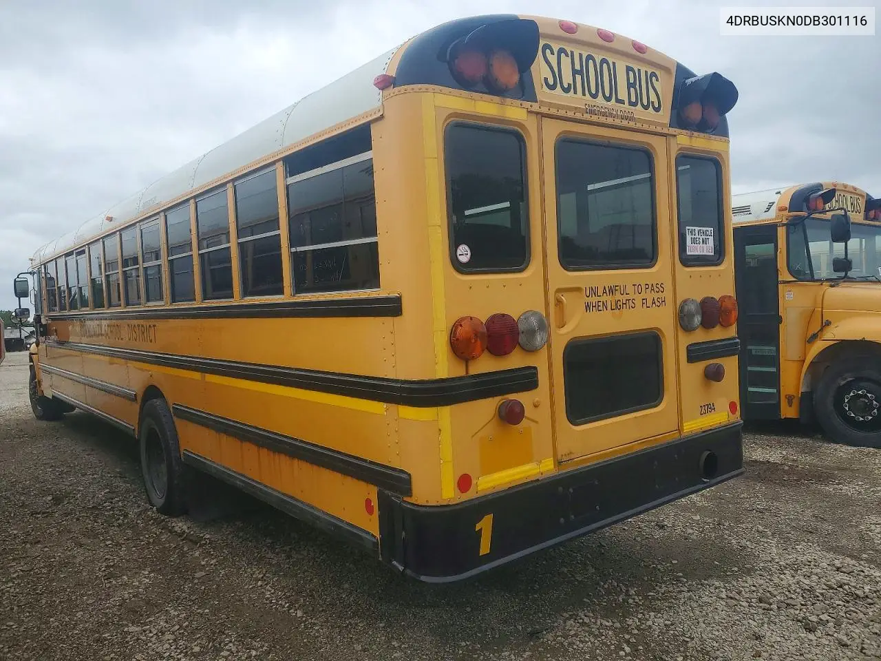 2013 Ic Corporation Ce Series School - School Bus VIN: 4DRBUSKN0DB301116 Lot: 52365726