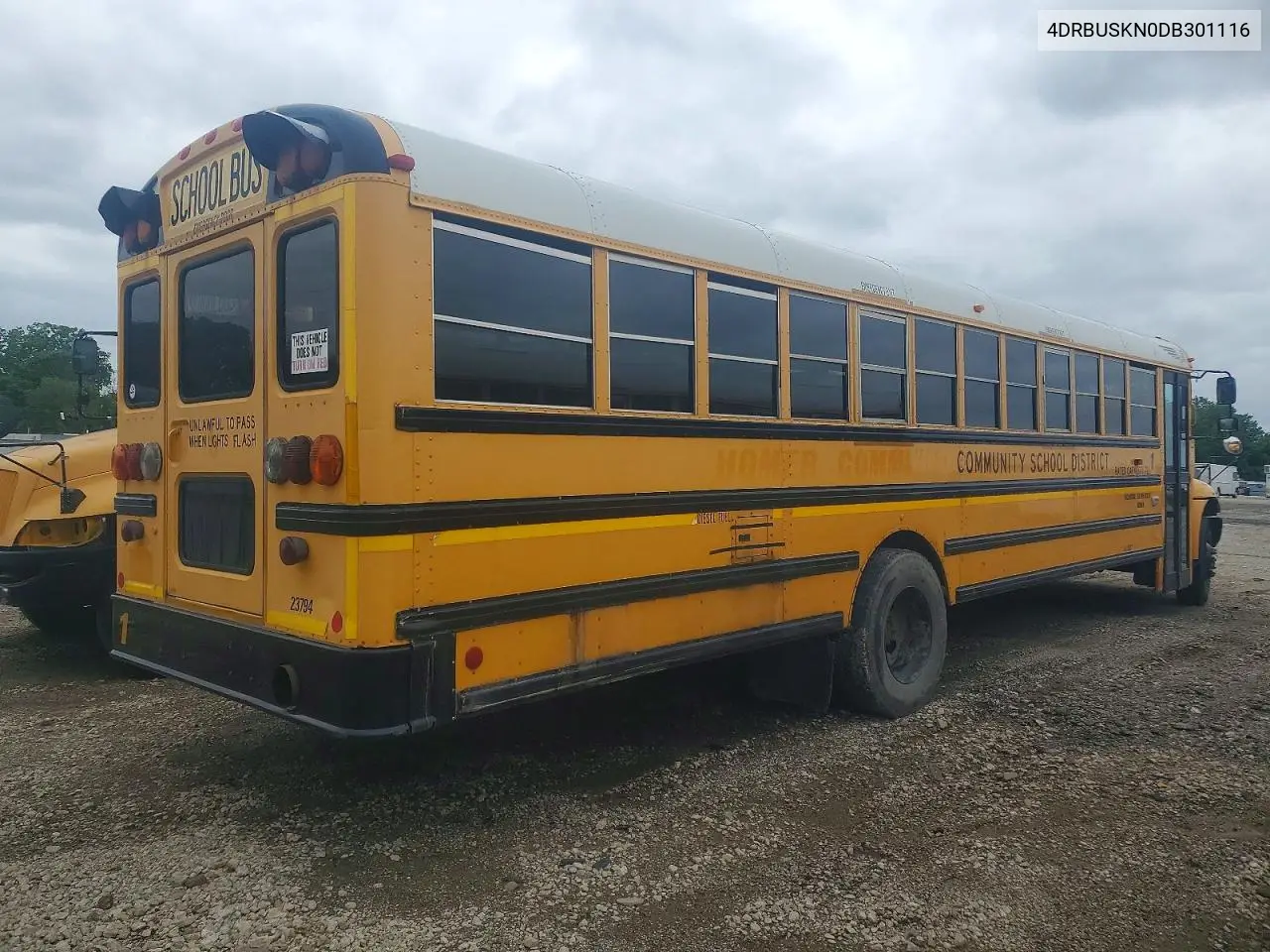 2013 Ic Corporation Ce Series School - School Bus VIN: 4DRBUSKN0DB301116 Lot: 52365726