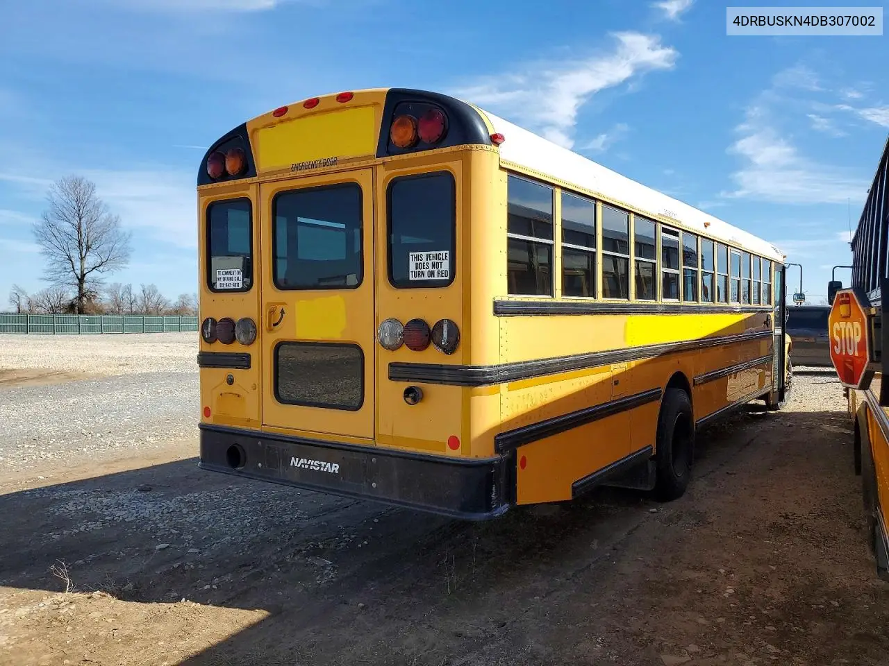 2013 Ic Corporation Ce Series School - School Bus VIN: 4DRBUSKN4DB307002 Lot: 76000095
