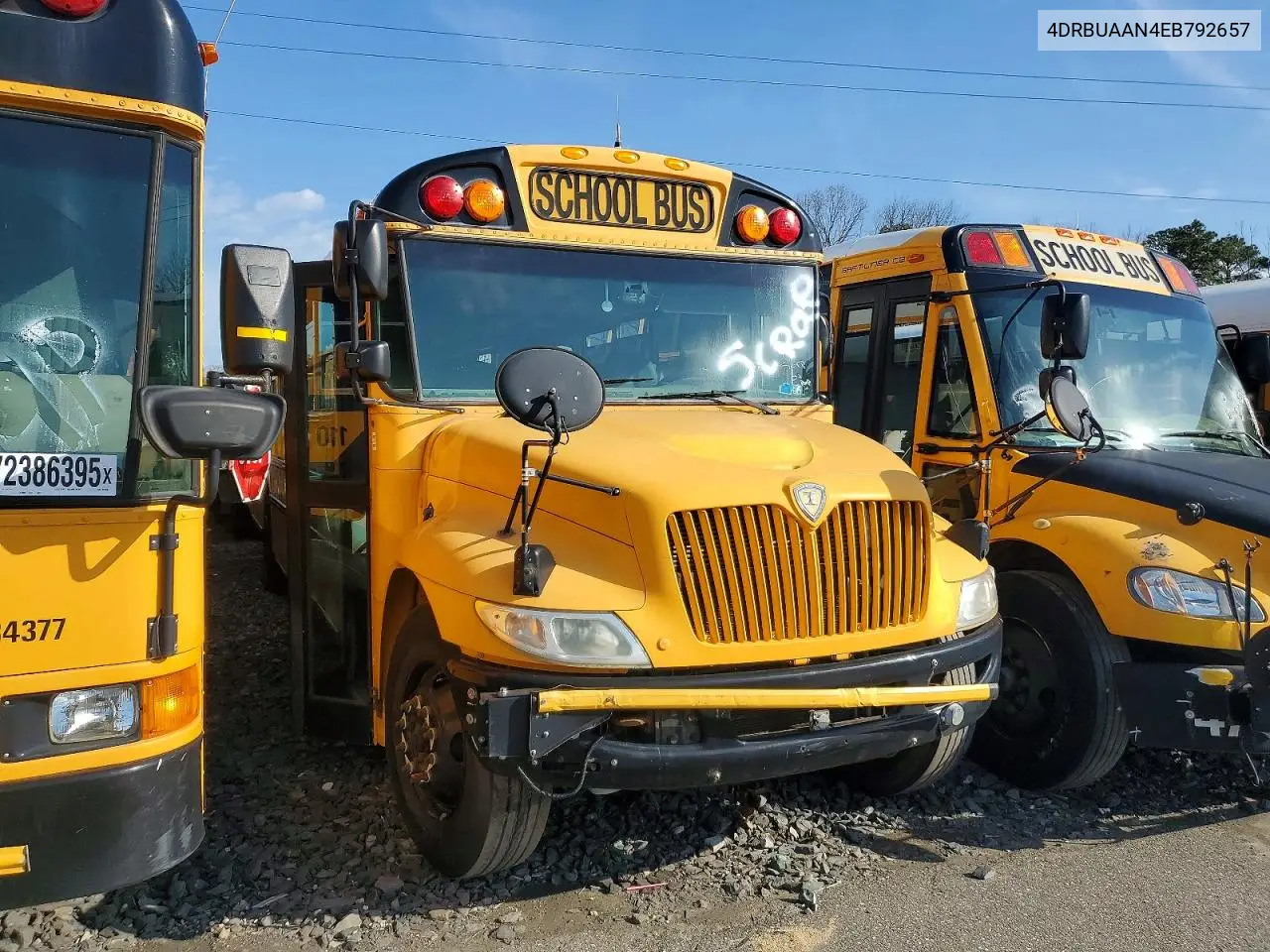 2014 Ic Corporation Ce Series School - School Bus VIN: 4DRBUAAN4EB792657 Lot: 42022426