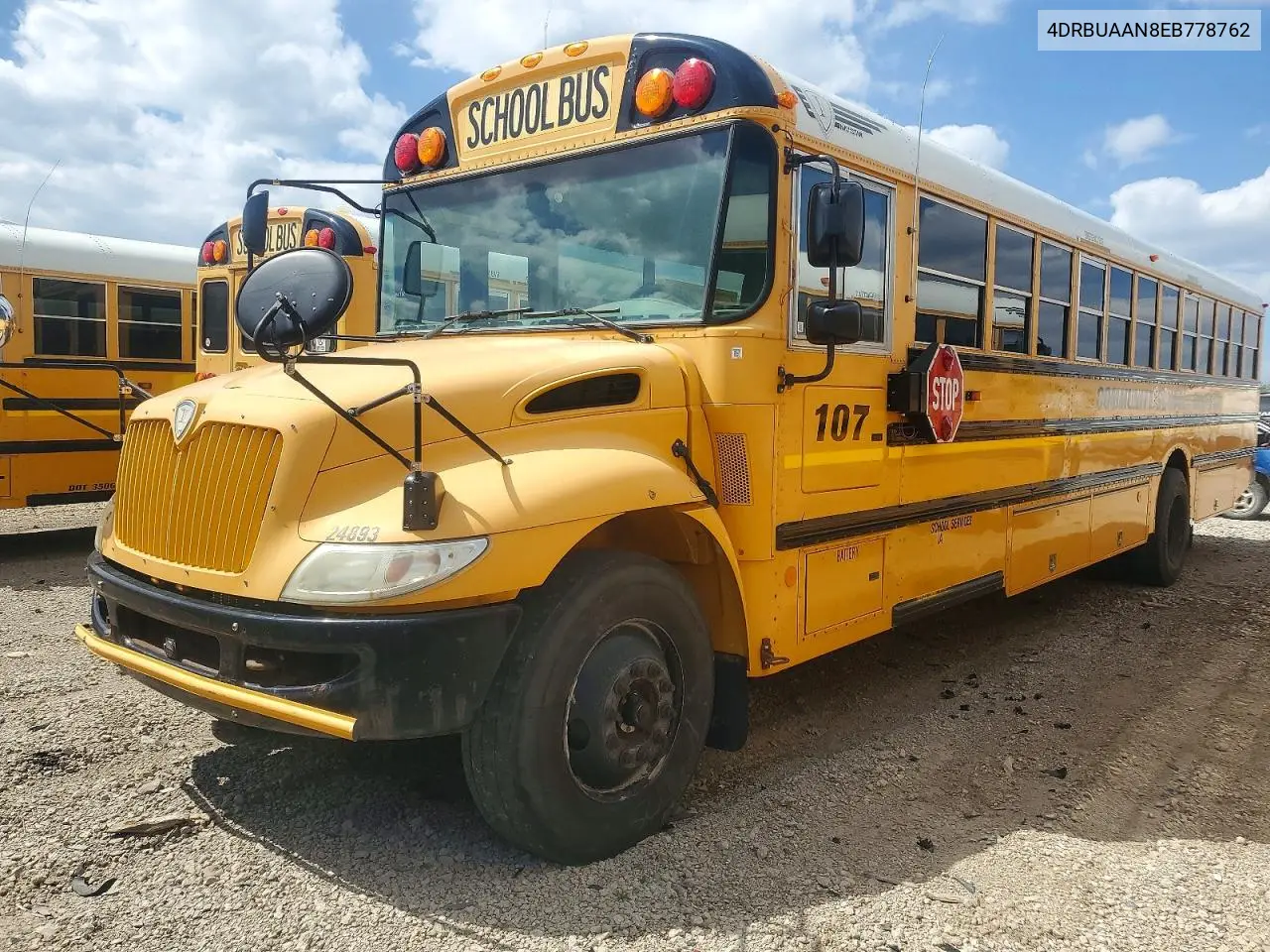 2014 Ic Corporation Ce Series School - School Bus VIN: 4DRBUAAN8EB778762 Lot: 48606556