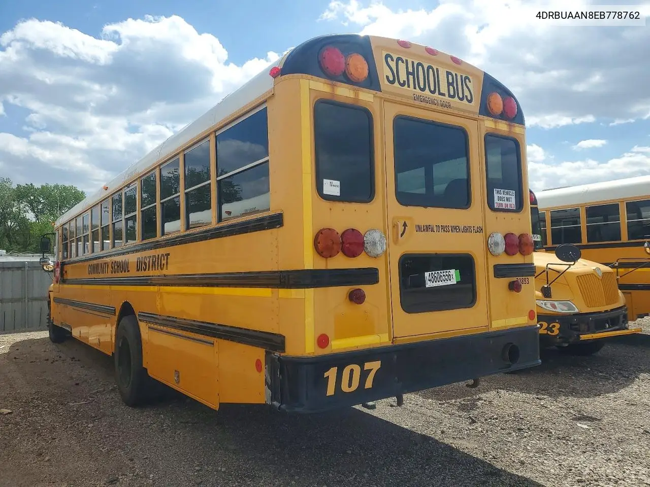 2014 Ic Corporation Ce Series School - School Bus VIN: 4DRBUAAN8EB778762 Lot: 48606556