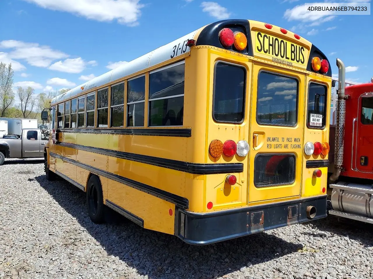 2014 Ic Corporation Ce Series School - School Bus VIN: 4DRBUAAN6EB794233 Lot: 48608546