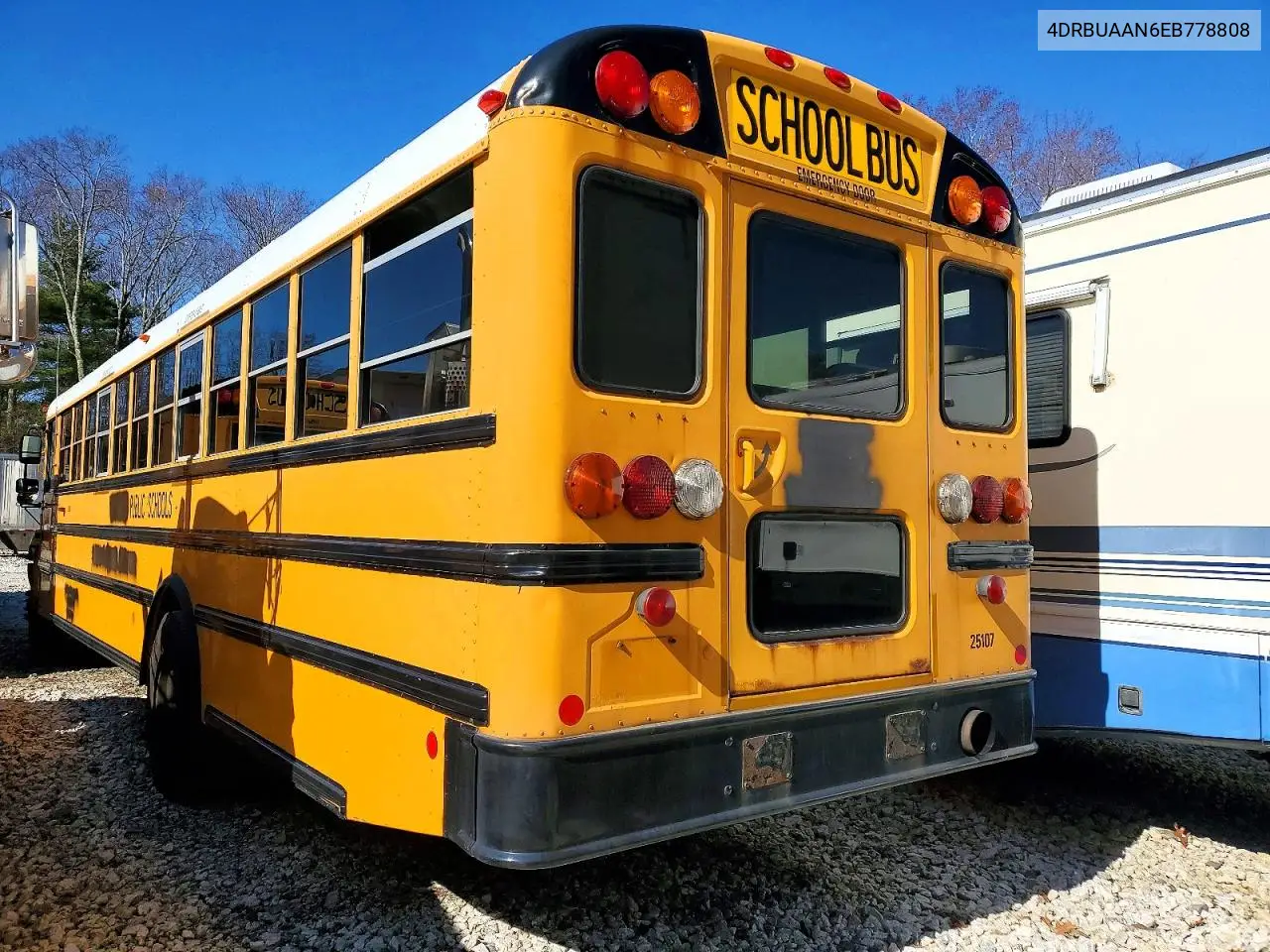 2014 Ic Corporation Ce Series School - School Bus VIN: 4DRBUAAN6EB778808 Lot: 48625096
