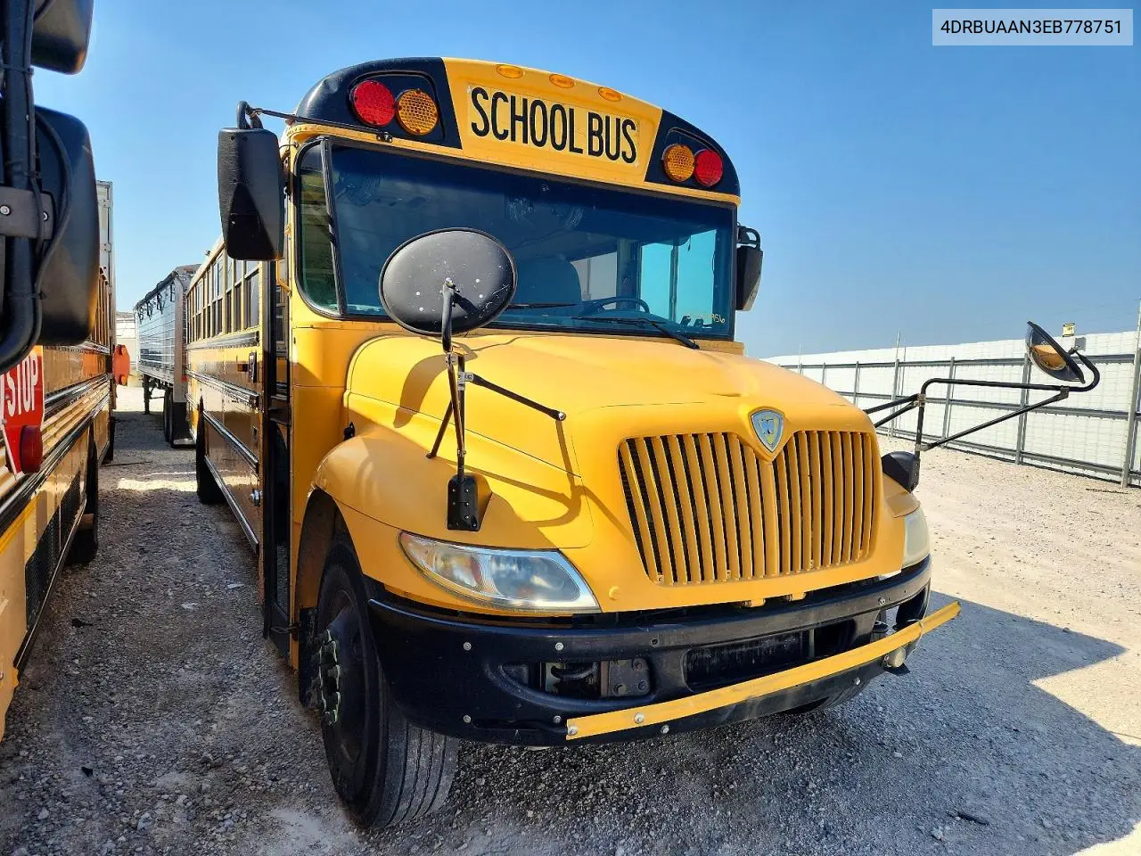 2014 Ic Corporation Ce Series School - School Bus VIN: 4DRBUAAN3EB778751 Lot: 51251956