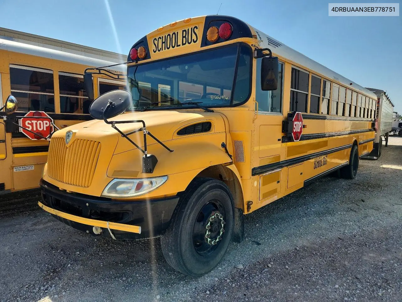 2014 Ic Corporation Ce Series School - School Bus VIN: 4DRBUAAN3EB778751 Lot: 51251956