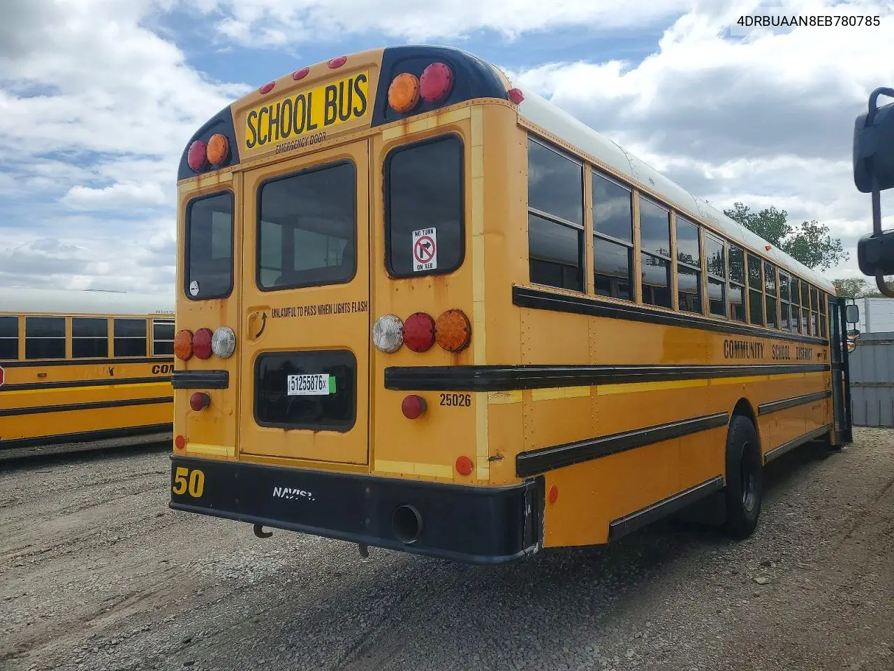 2014 Ic Corporation Ce Series School - School Bus VIN: 4DRBUAAN8EB780785 Lot: 51255876