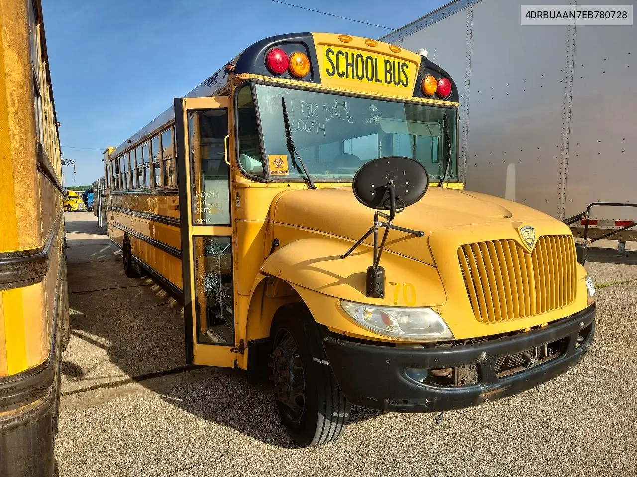 2014 Ic Corporation Ce Series School - School Bus VIN: 4DRBUAAN7EB780728 Lot: 54900146