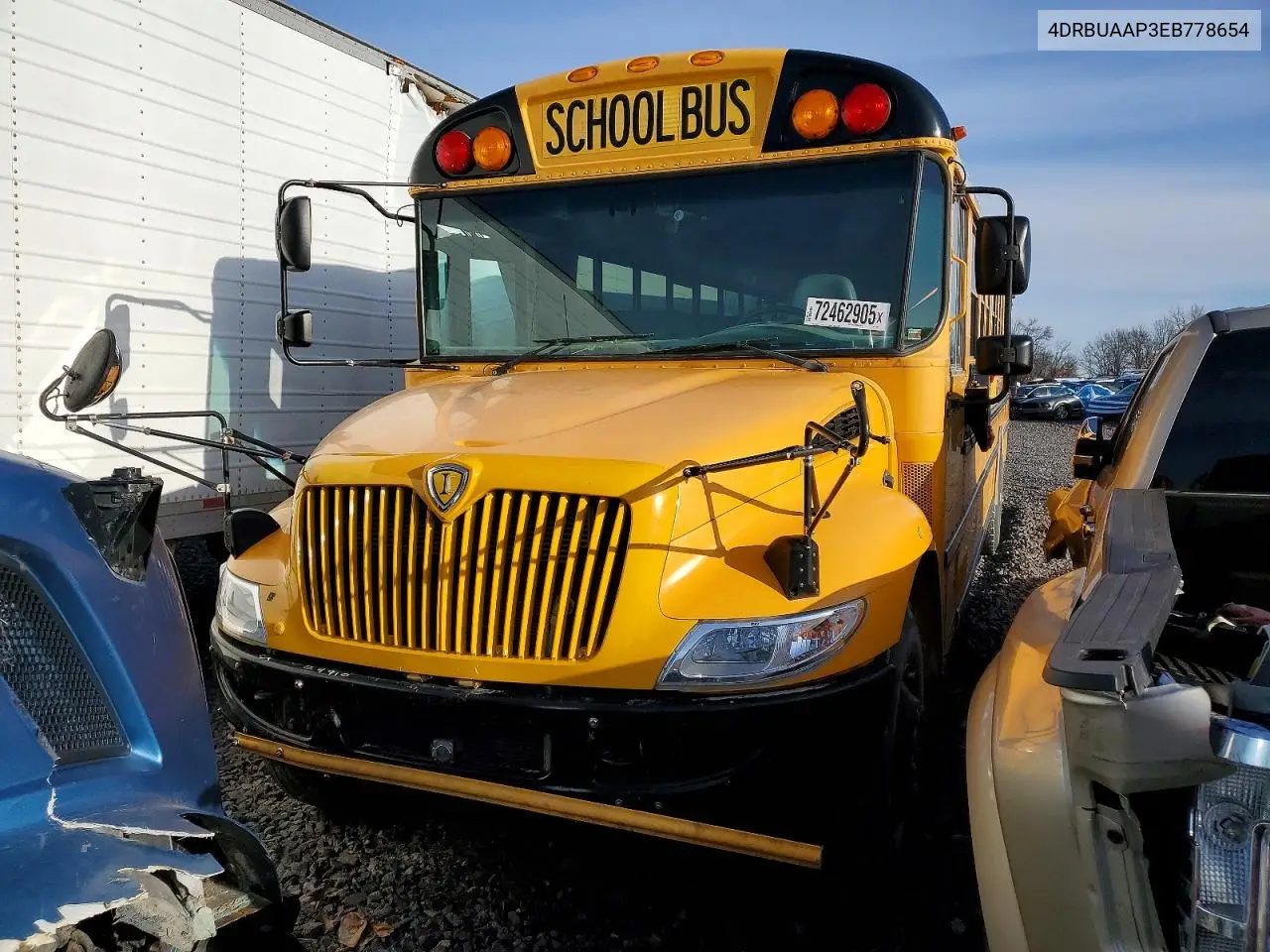 2014 Ic Corporation Ce Series School - Bus VIN: 4DRBUAAP3EB778654 Lot: 72462905