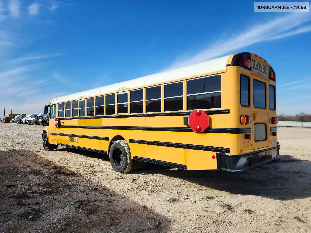 2014 Ic Corporation Ce Series School - School Bus VIN: 4DRBUAAN0EB778688 Lot: 75490825