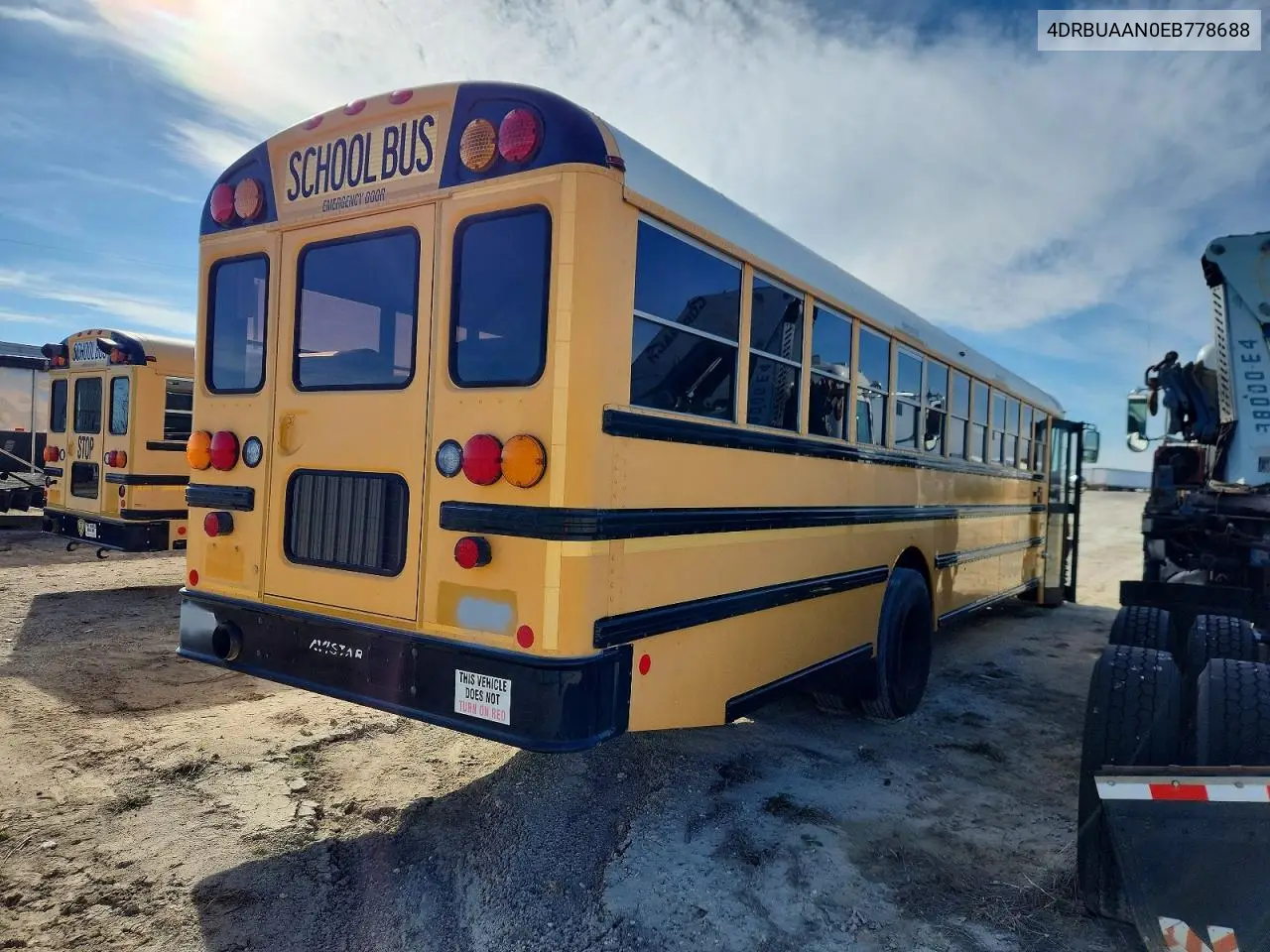2014 Ic Corporation Ce Series School - School Bus VIN: 4DRBUAAN0EB778688 Lot: 75490825