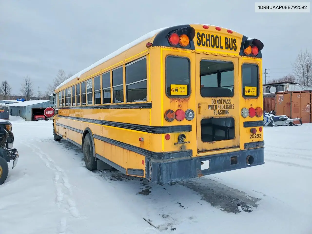 2014 Ic Corporation Ce Series School - School Bus VIN: 4DRBUAAP0EB792592 Lot: 75974595