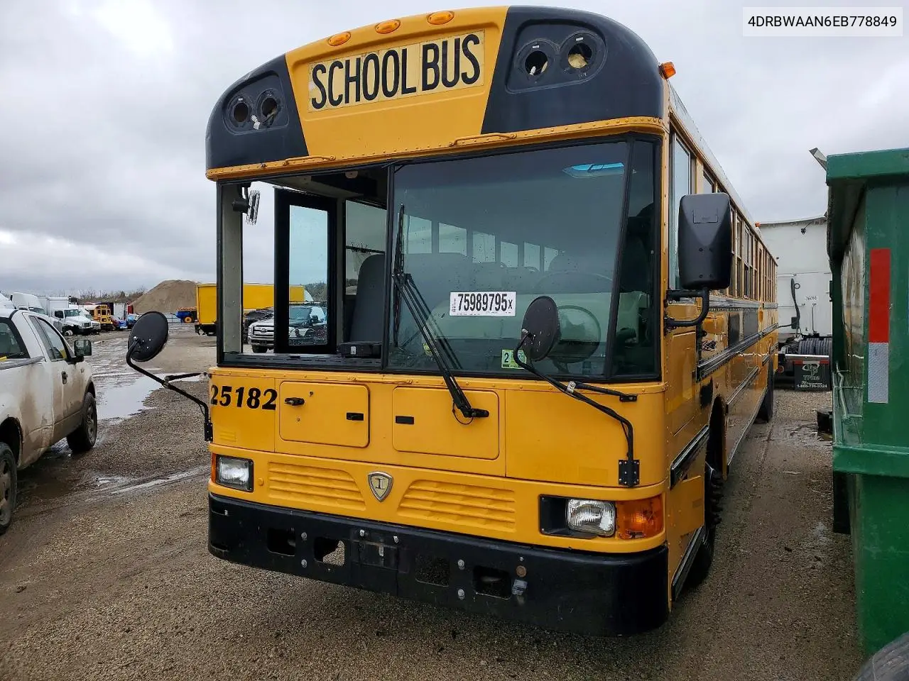 2014 Ic Corporation Re Series School - School Bus VIN: 4DRBWAAN6EB778849 Lot: 75989795