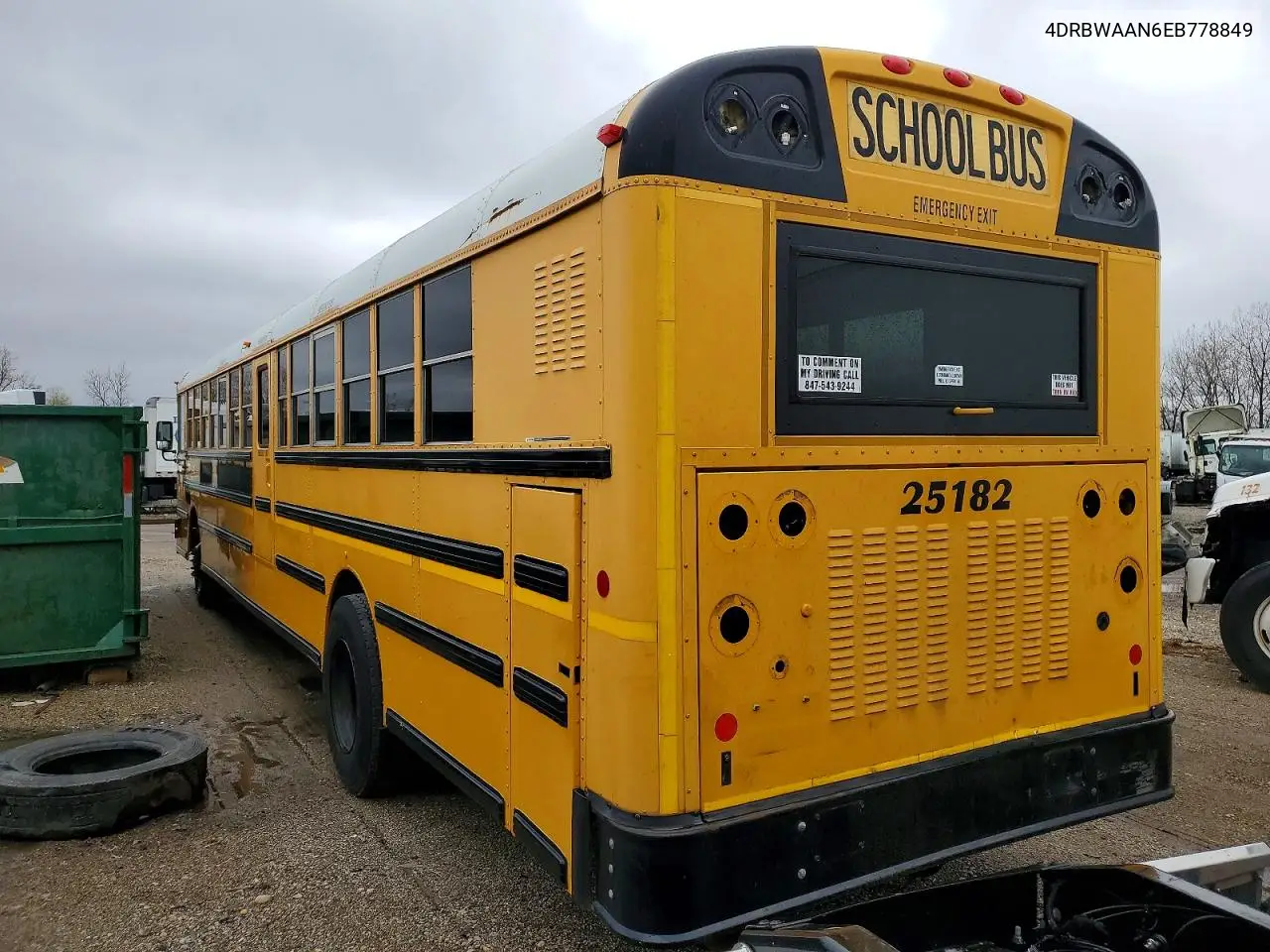 2014 Ic Corporation Re Series School - School Bus VIN: 4DRBWAAN6EB778849 Lot: 75989795