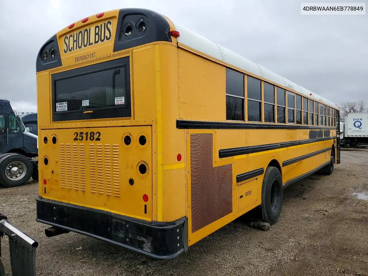 2014 Ic Corporation Re Series School - School Bus VIN: 4DRBWAAN6EB778849 Lot: 75989795