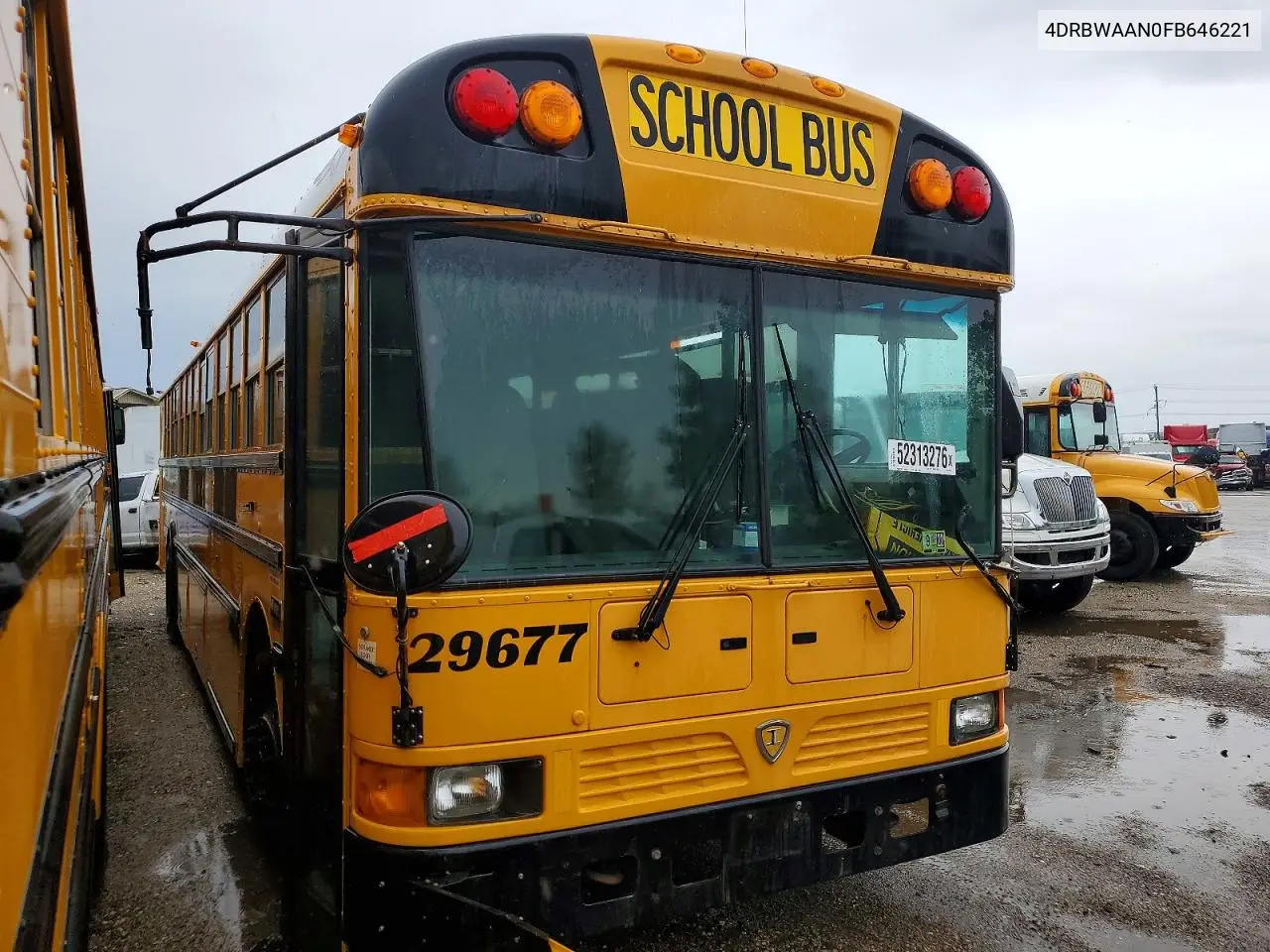 2015 Ic Corporation Re Series School - School Bus VIN: 4DRBWAAN0FB646221 Lot: 52313276