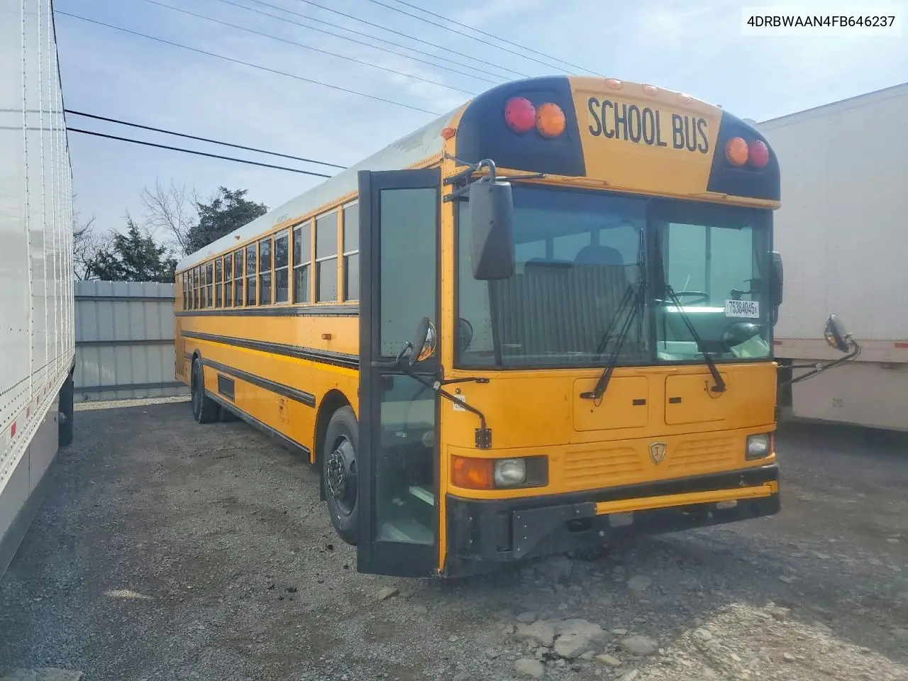 2015 Ic Corporation Re Series School - School Bus VIN: 4DRBWAAN4FB646237 Lot: 75384045