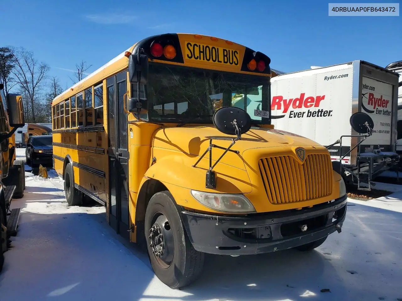 2015 Ic Corporation Ce Series School - School Bus VIN: 4DRBUAAP0FB643472 Lot: 75461385