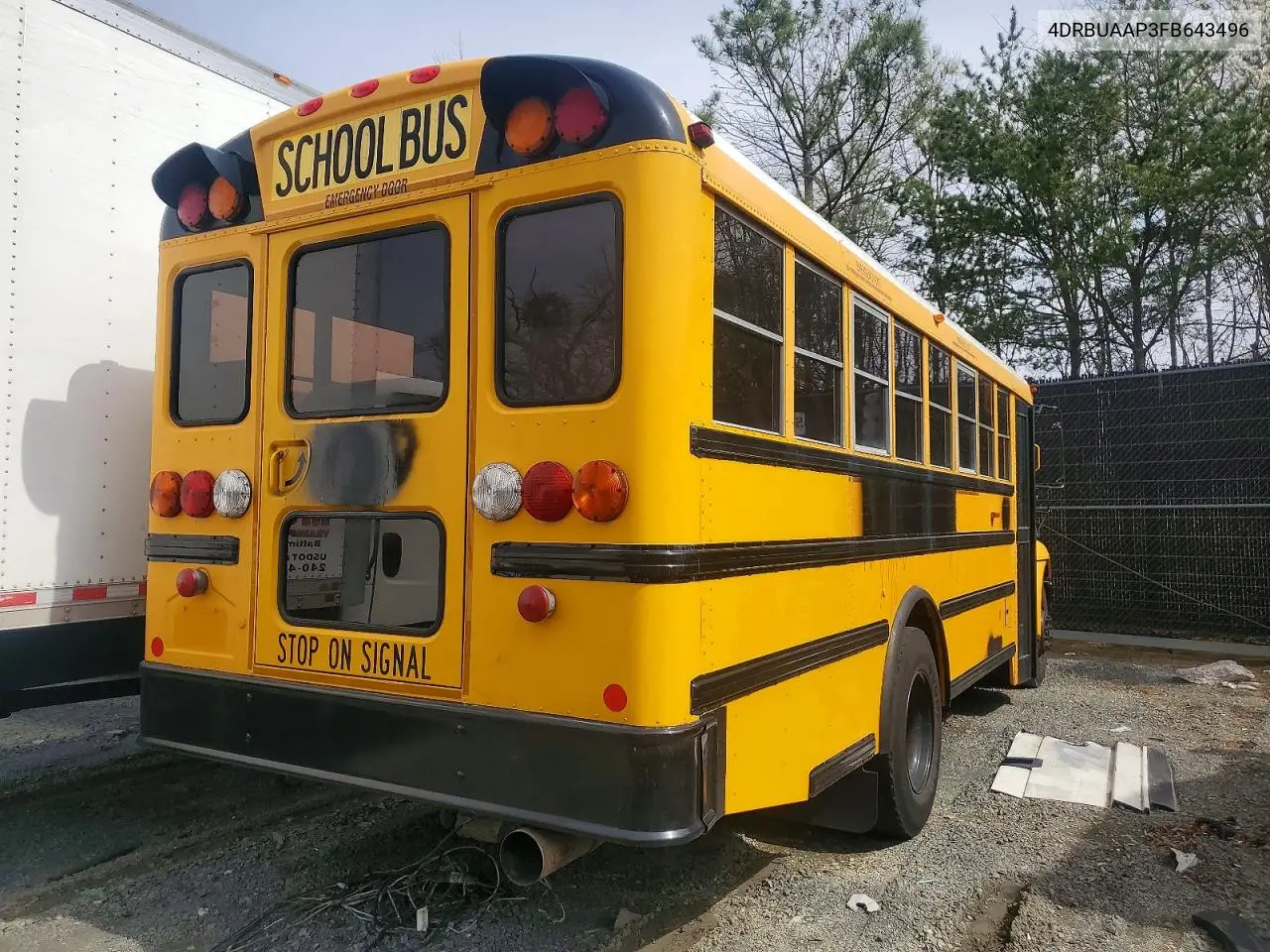 2015 Ic Corporation Ce Series School - School Bus VIN: 4DRBUAAP3FB643496 Lot: 75462625