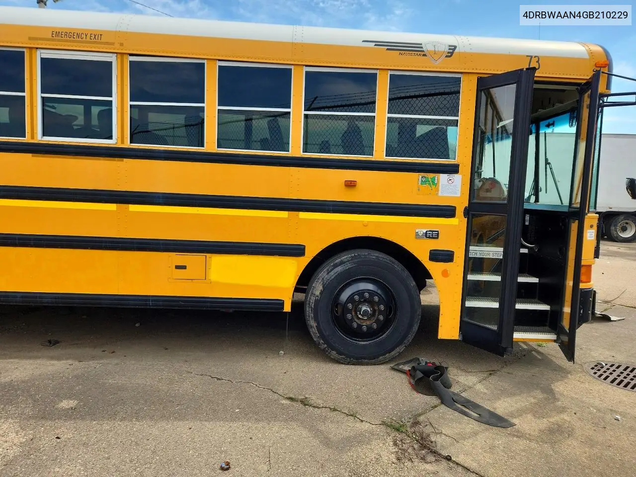 2016 Ic Corporation Re Series School - School Bus VIN: 4DRBWAAN4GB210229 Lot: 46163566
