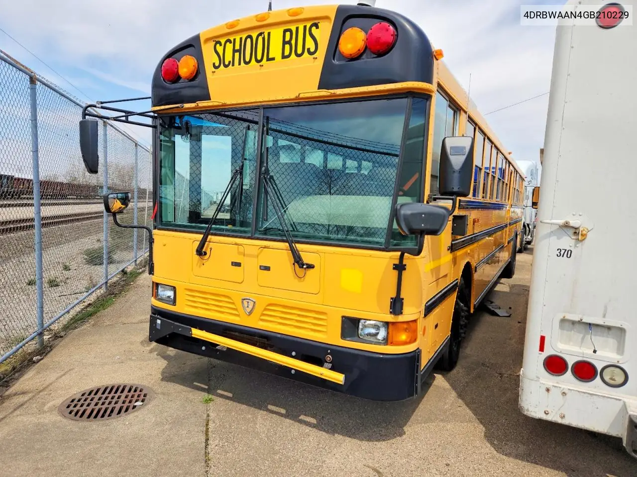 2016 Ic Corporation Re Series School - School Bus VIN: 4DRBWAAN4GB210229 Lot: 46163566