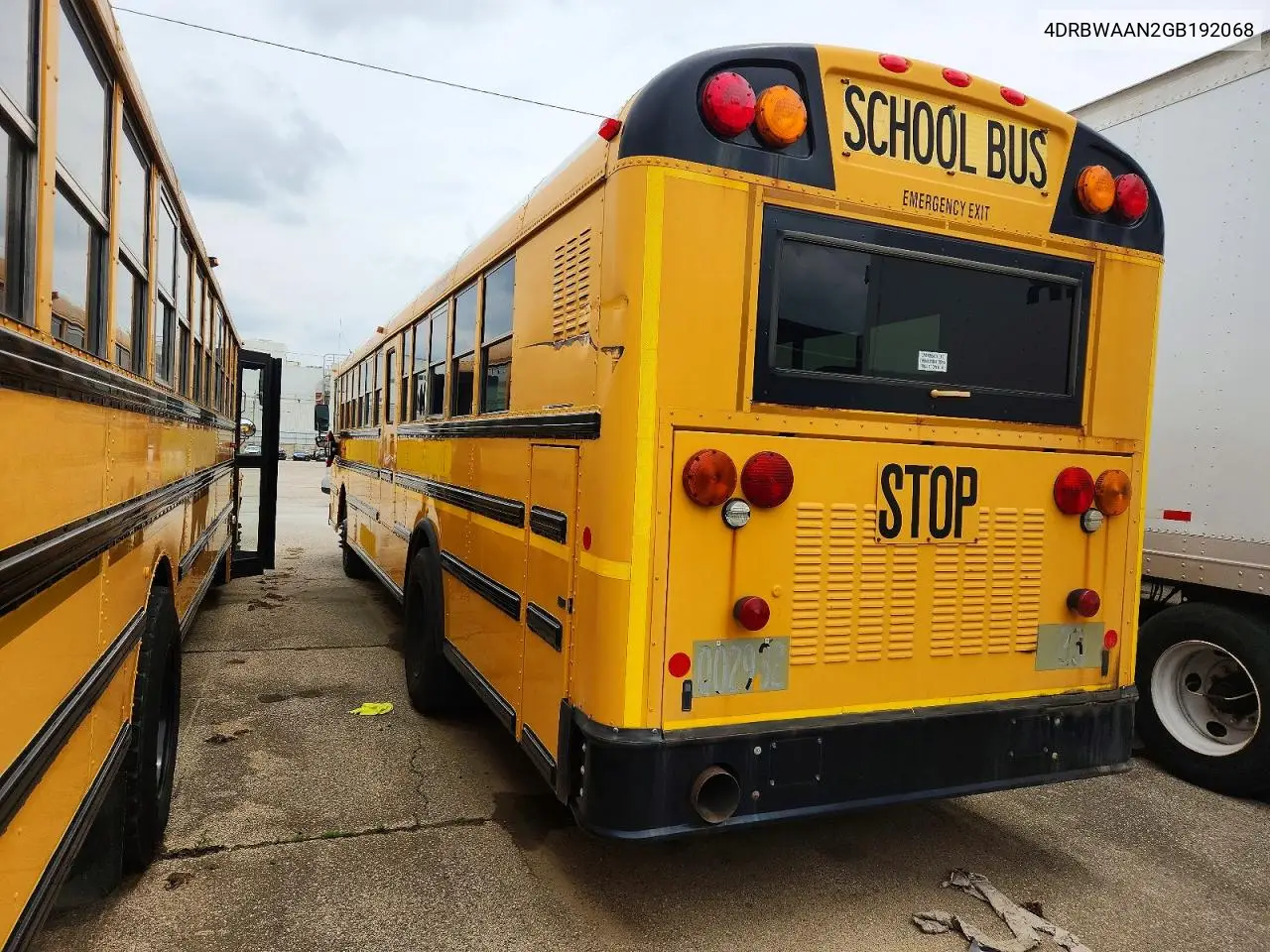 2016 Ic Corporation Re Series School - School Bus VIN: 4DRBWAAN2GB192068 Lot: 46164806