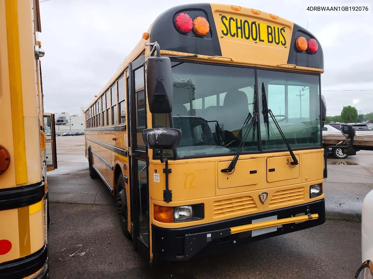 2016 Ic Corporation Re Series School - School Bus VIN: 4DRBWAAN1GB192076 Lot: 51530656