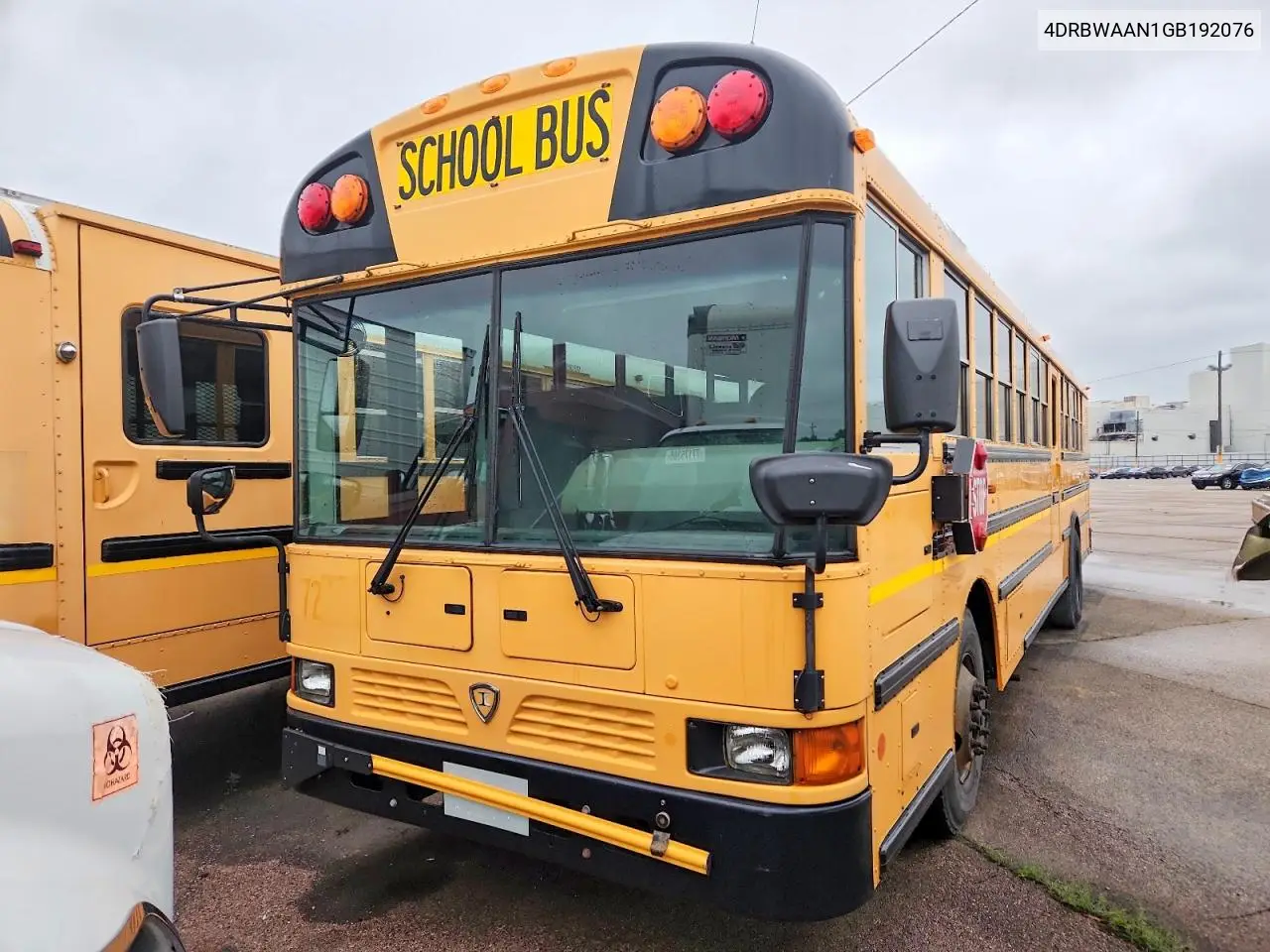 2016 Ic Corporation Re Series School - School Bus VIN: 4DRBWAAN1GB192076 Lot: 51530656