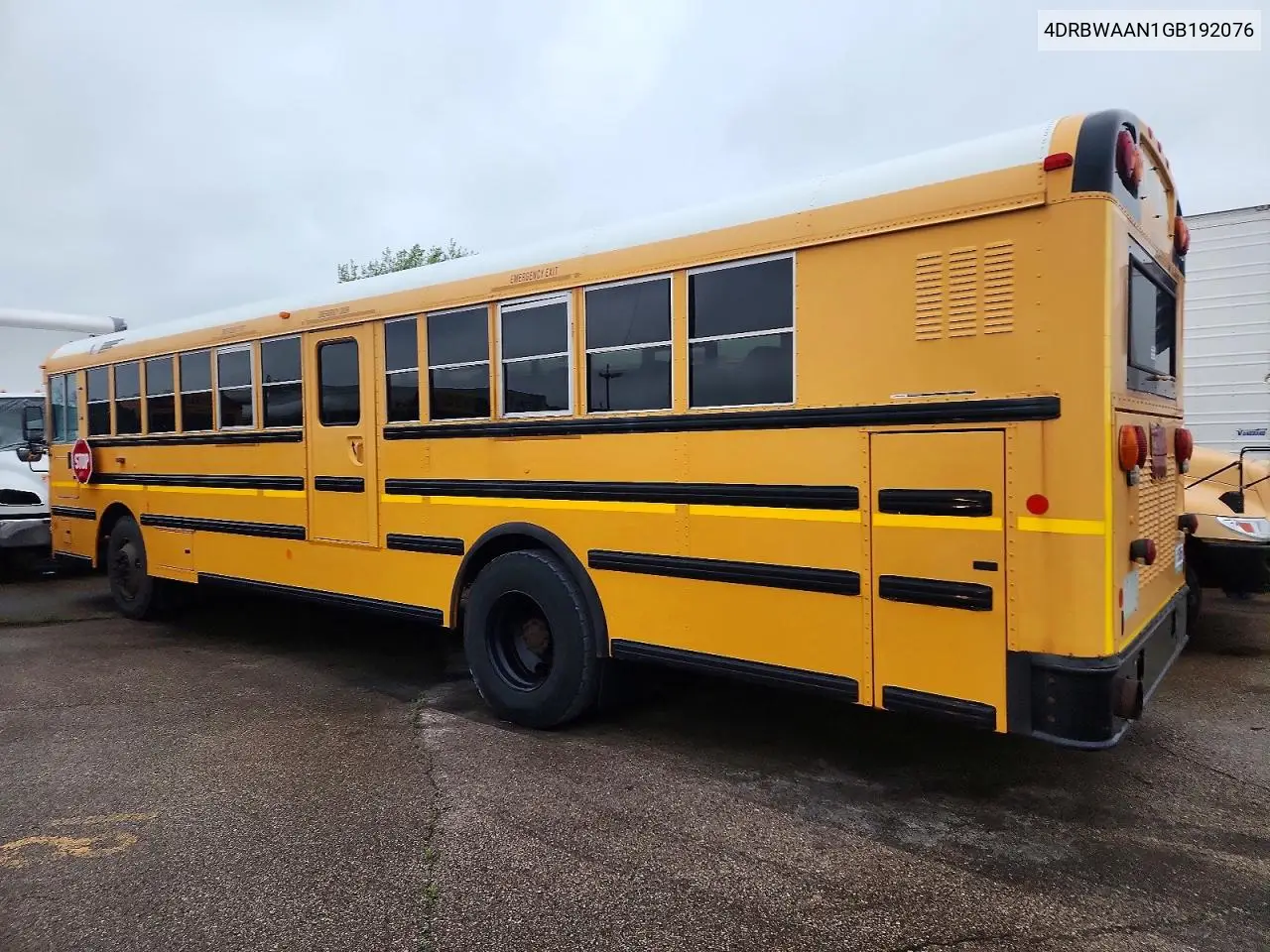 2016 Ic Corporation Re Series School - School Bus VIN: 4DRBWAAN1GB192076 Lot: 51530656