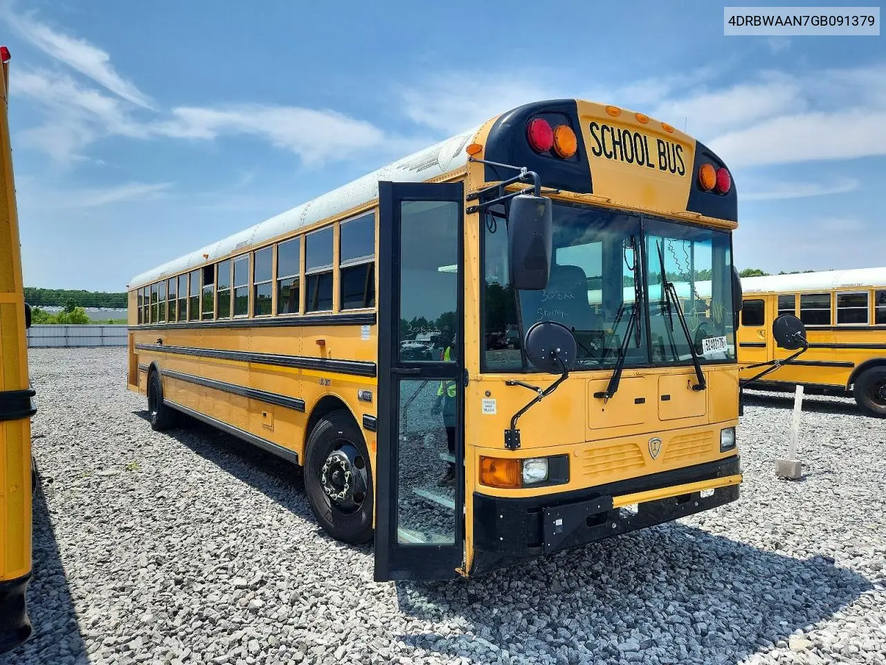 2016 Ic Corporation Re Series School - School Bus VIN: 4DRBWAAN7GB091379 Lot: 52403176