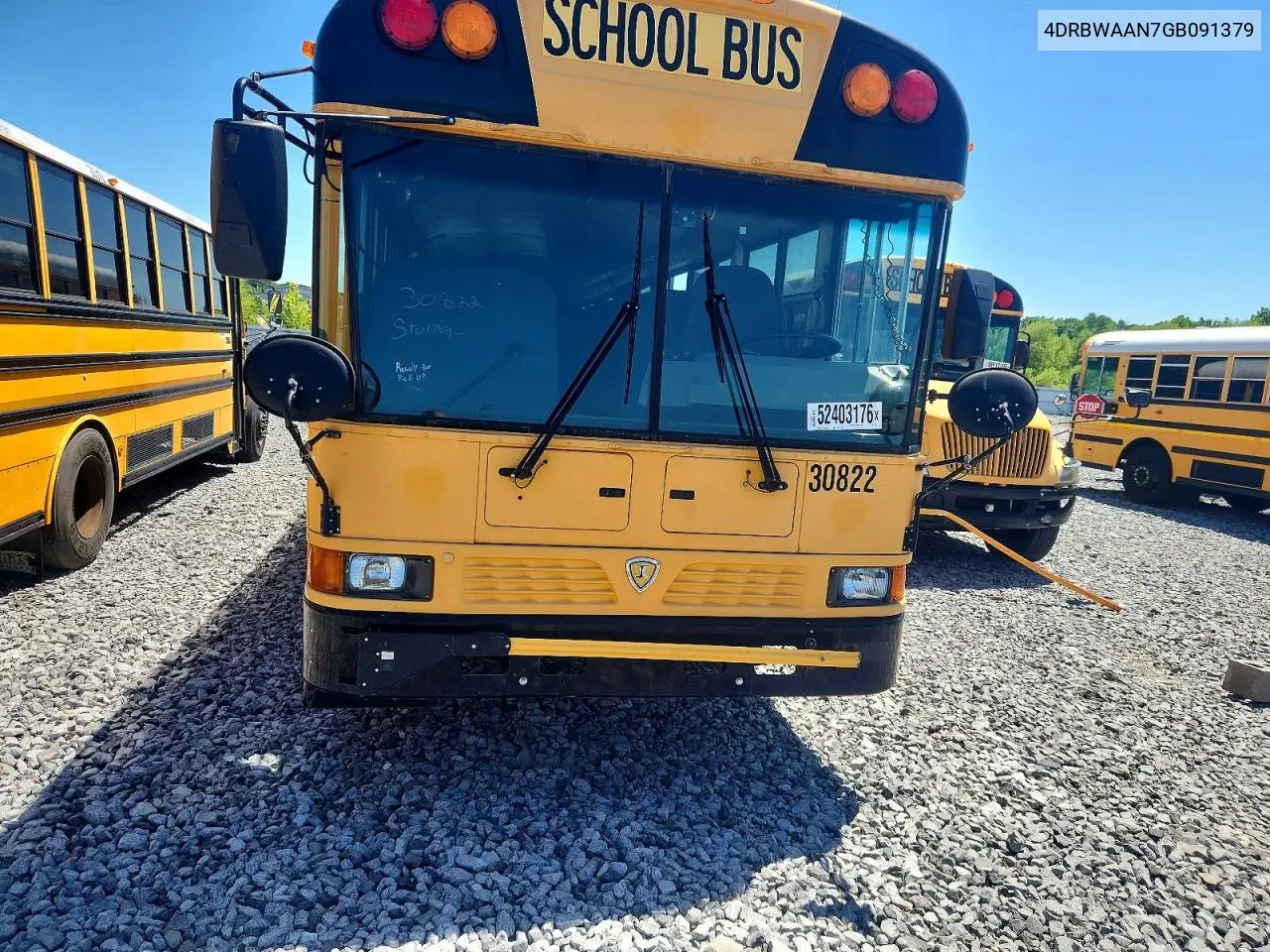 2016 Ic Corporation Re Series School - School Bus VIN: 4DRBWAAN7GB091379 Lot: 52403176