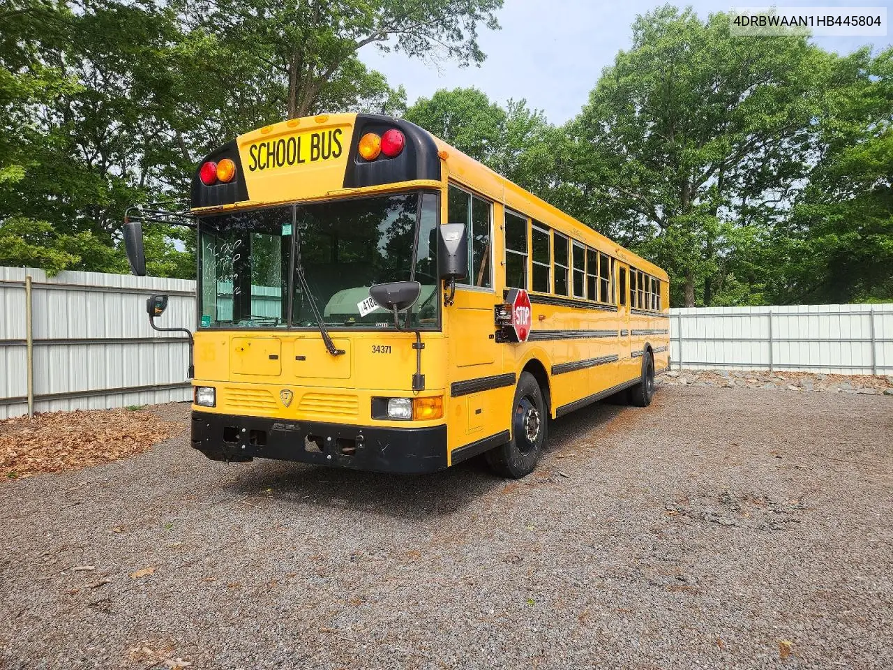 2017 Ic Corporation Re Series School - School Bus VIN: 4DRBWAAN1HB445804 Lot: 41887946