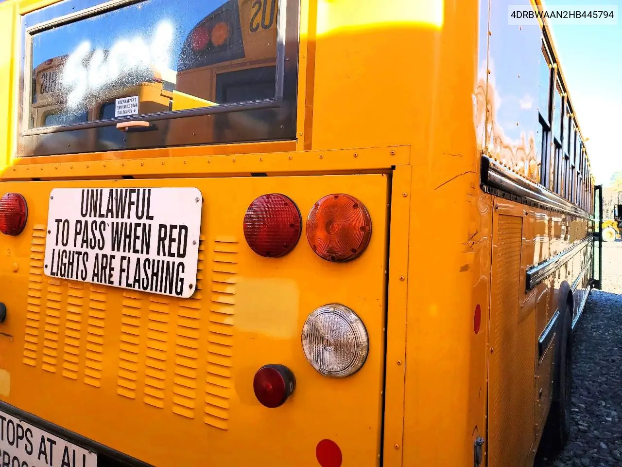 2017 Ic Corporation Re Series School - School Bus VIN: 4DRBWAAN2HB445794 Lot: 42022816