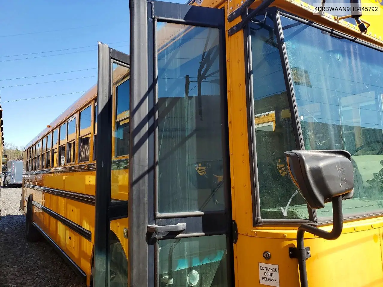 2017 Ic Corporation Re Series School - School Bus VIN: 4DRBWAAN9HB445792 Lot: 42023106