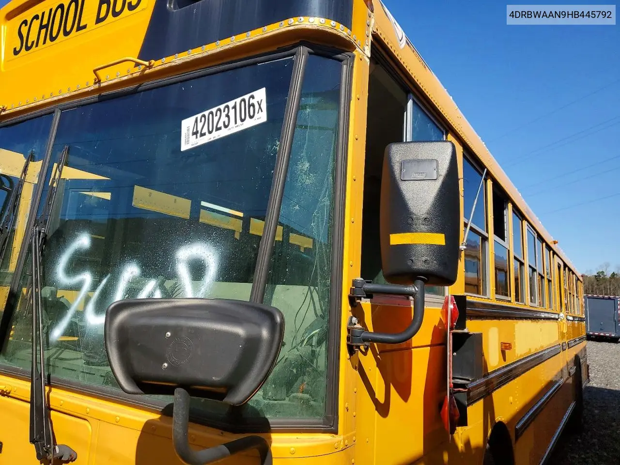 2017 Ic Corporation Re Series School - School Bus VIN: 4DRBWAAN9HB445792 Lot: 42023106