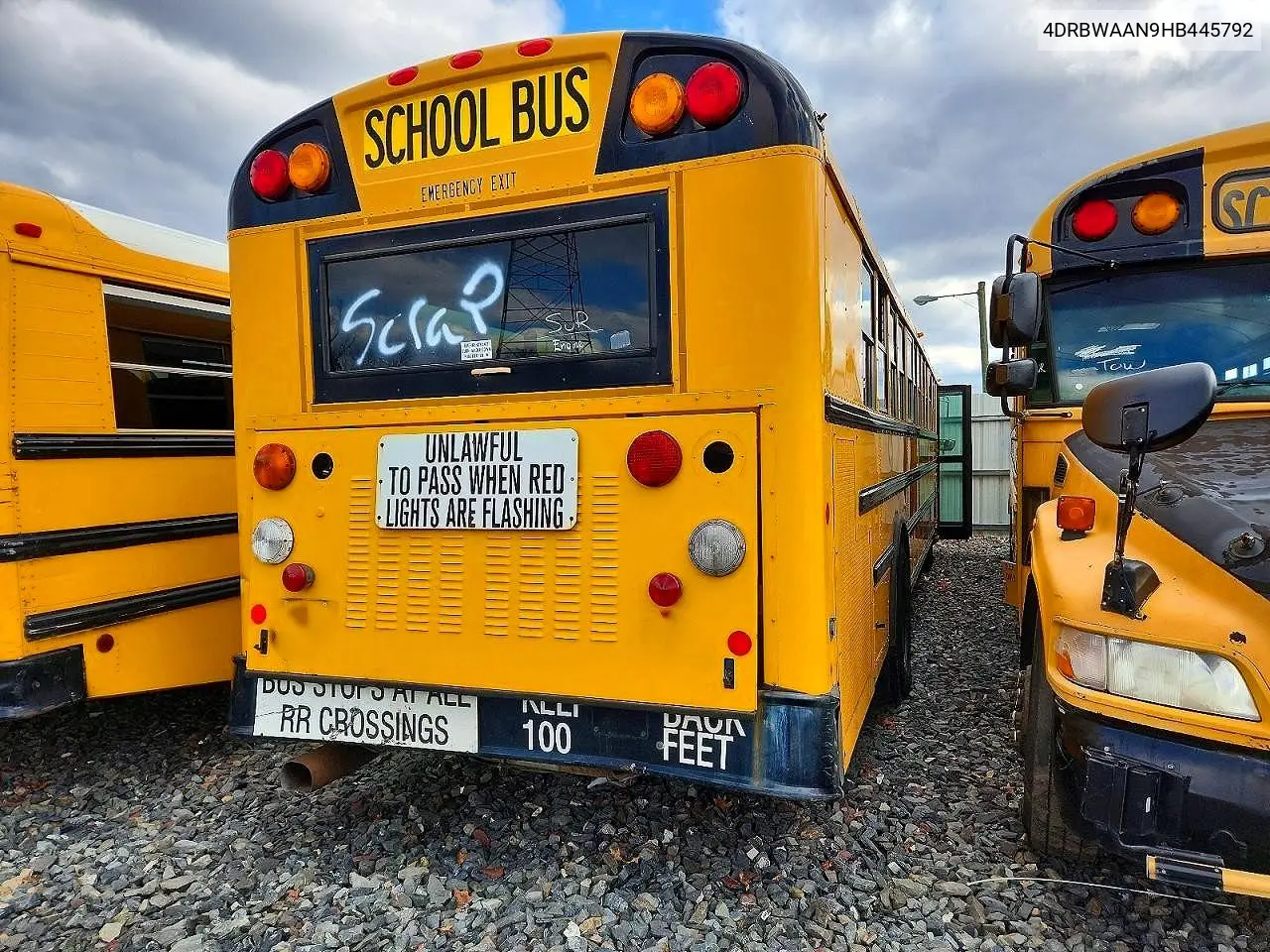 2017 Ic Corporation Re Series School - School Bus VIN: 4DRBWAAN9HB445792 Lot: 42023106