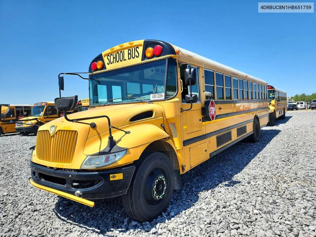 2017 Ic Corporation Ce Series School - School Bus VIN: 4DRBUC8N1HB651759 Lot: 48613266