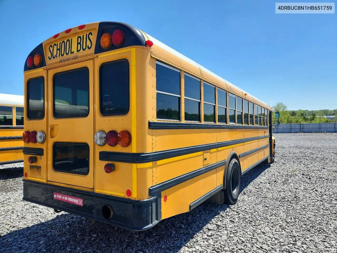 2017 Ic Corporation Ce Series School - School Bus VIN: 4DRBUC8N1HB651759 Lot: 48613266