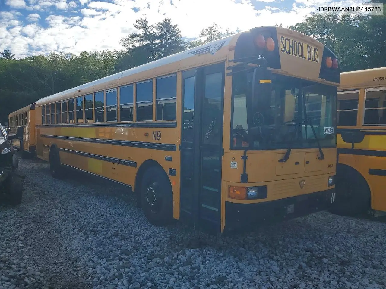 2017 Ic Corporation Re Series School - School Bus VIN: 4DRBWAAN8HB445783 Lot: 52403566